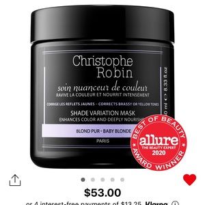 NWT Christophe Robin Baby Blonde Mask